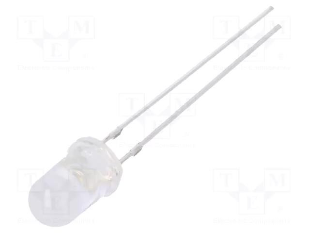 LED; yellow; 5mm; 4200÷5800mcd; 100°; Front: convex; 1.8÷2.6VDC OPTOSUPPLY OS5YAA51A5A