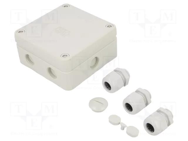 Enclosure: junction box; X: 110mm; Y: 110mm; Z: 51mm; IP67; B 9/T OBO BETTERMANN OBO-2001861