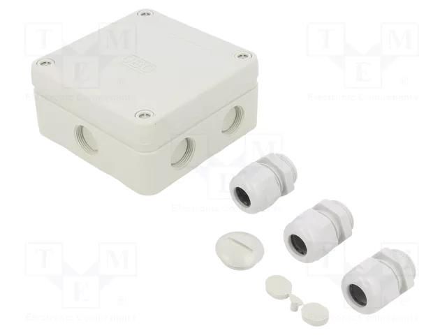 Enclosure: junction box; X: 110mm; Y: 110mm; Z: 51mm; IP67; B 9/T OBO BETTERMANN OBO-2001829