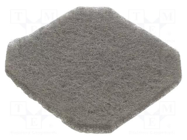 Filter; 92x92mm; chrom-nickel steel,chemical fiber; 5pcs. RITTAL RITTAL-3237066