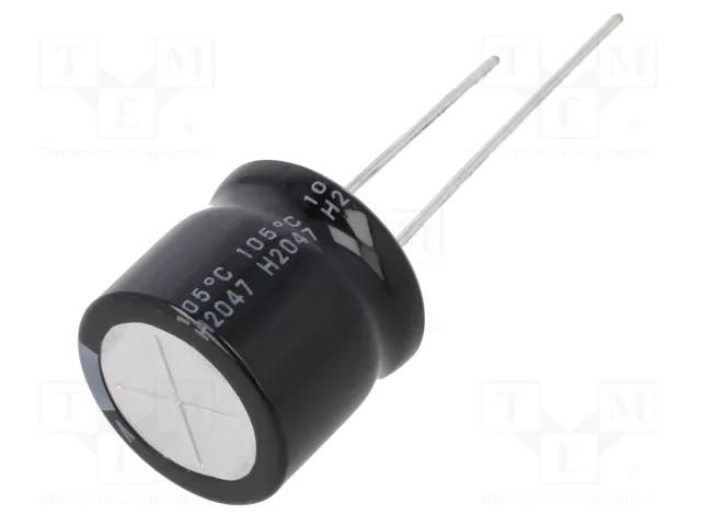 Capacitor: electrolytic; low ESR; THT; 470uF; 50VDC; Ø16x15mm; ±20% NICHICON UHE1H471MHD3