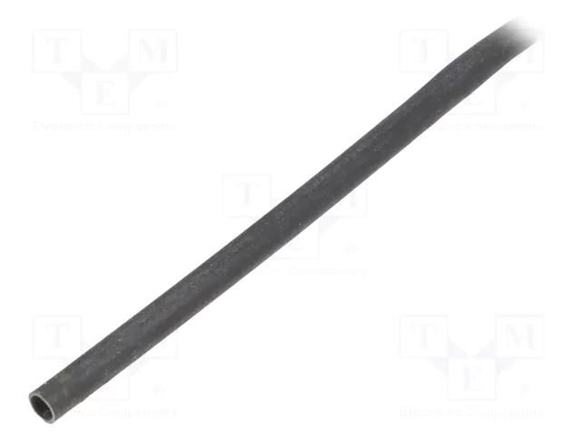 Insulating tube; silicone; black; Øint: 4mm; Wall thick: 0.5mm SYNFLEX SIL-4X0.5-BK-100