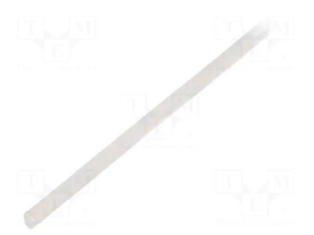 Insulating tube; silicone; natural; Øint: 1.5mm; Wall thick: 0.4mm SYNFLEX SIL-1.5X0.4-NA-200
