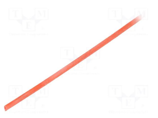 Insulating tube; silicone; red; Øint: 0.8mm; Wall thick: 0.4mm SYNFLEX SIL-0.8X0.4-RD-200