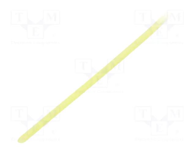 Insulating tube; silicone; yellow; Øint: 0.5mm; Wall thick: 0.2mm SYNFLEX SIL-0.5X0.2-YE-200