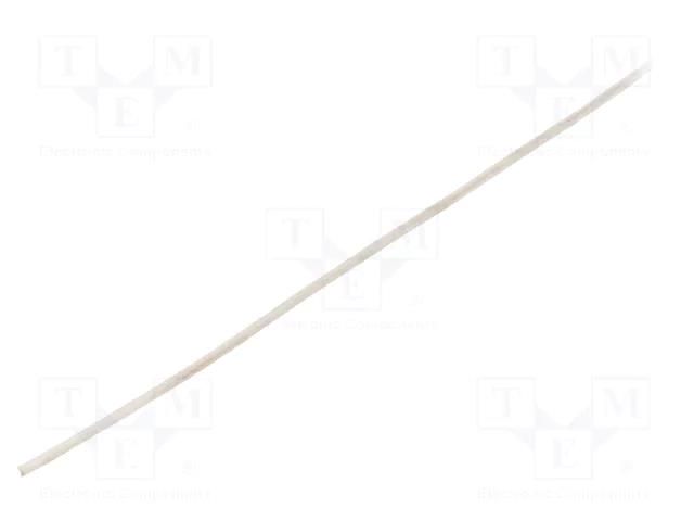 Insulating tube; silicone; white; Øint: 0.5mm; Wall thick: 0.2mm SYNFLEX SIL-0.5X0.2-WH-200