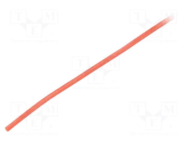 Insulating tube; silicone; red; Øint: 0.5mm; Wall thick: 0.2mm SYNFLEX SIL-0.5X0.2-RD-200