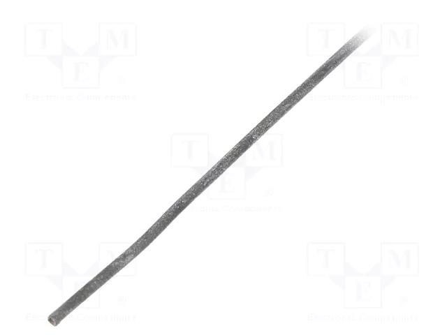 Insulating tube; silicone; black; Øint: 0.3mm; Wall thick: 0.2mm SYNFLEX SIL-0.3X0.2-BK-200
