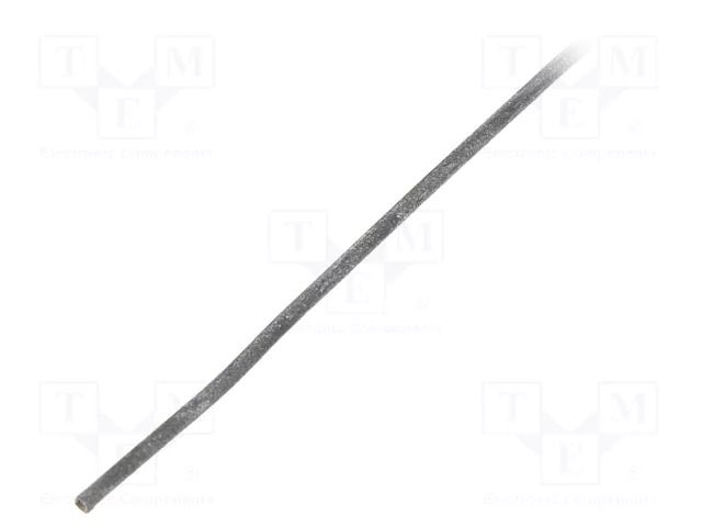 Insulating tube; silicone; black; Øint: 0.3mm; Wall thick: 0.2mm SYNFLEX SIL-0.3X0.2-BK-200