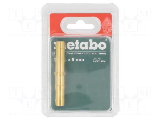 Double nipple; Pneumatic connection: 9mm METABO MTB.0901026386