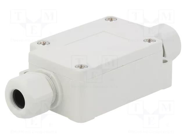 Enclosure: junction box; X: 40mm; Y: 60mm; Z: 24mm; IP65; light grey TAKACHI TKC-TMC-4PG