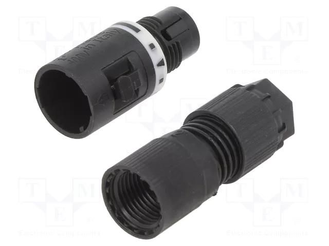 Connector: AC supply; screw terminal; male; TH381; 7÷8mm; 400V TECHNO THB.381.A3A