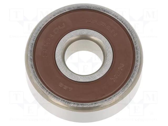 Bearing: ball; Øint: 12mm; Øout: 37mm; W: 12mm; bearing steel NSK NSK6301-DDU-CM