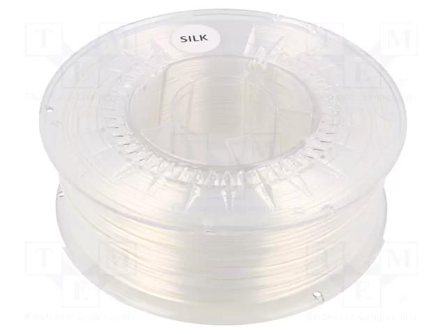 Filament: SILK; Ø: 1.75mm; white; 225÷245°C; 1kg DEVIL DESIGN DEV-SILK-1.75-WH
