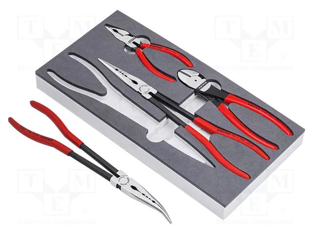 Kit: pliers; in a foam tray KNIPEX KNP.002001V16