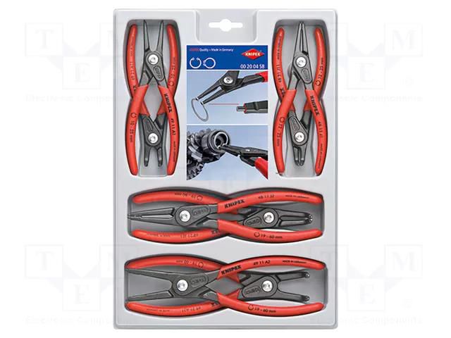 Kit: pliers; for circlip KNIPEX KNP.002004SB