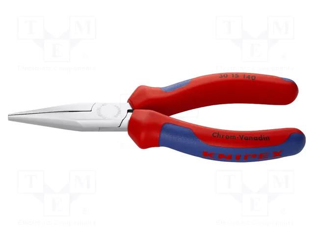 Pliers; flat,elongated; 140mm KNIPEX KNP.3015140