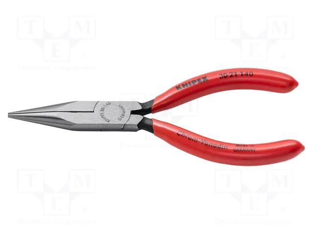 Pliers; flat,elongated; 140mm KNIPEX KNP.3021140
