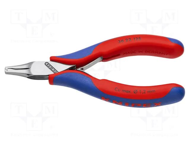 Pliers; cutting,to forming; 125mm; two-component handle grips KNIPEX KNP.3622125