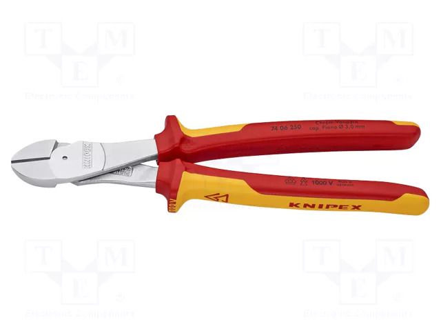Pliers; side,cutting; 250mm KNIPEX KNP.7406250