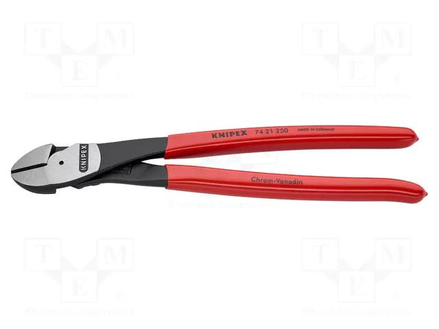 Pliers; side,cutting; high leverage; 250mm KNIPEX KNP.7421250
