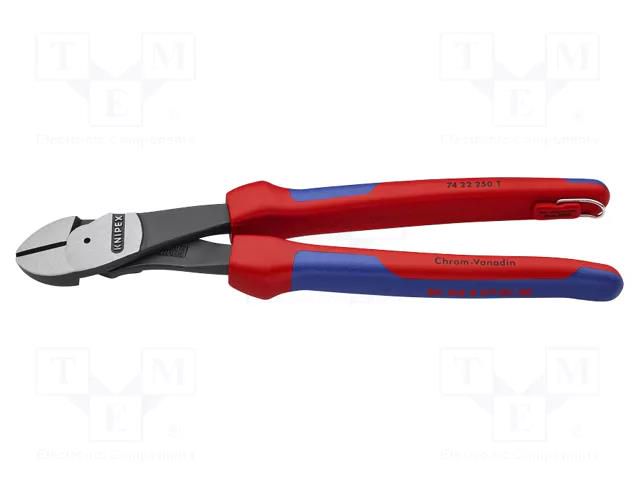 Pliers; side,cutting; for working at height; 250mm KNIPEX KNP.7422250T