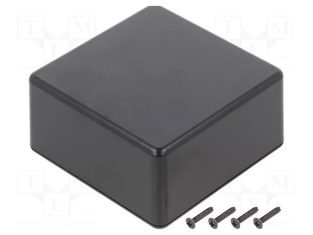 Enclosure: multipurpose; X: 80mm; Y: 80mm; Z: 40mm; TW; ABS; black TAKACHI TKC-TW8-4-8B