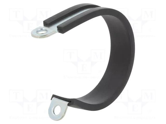 Fixing clamp; ØBundle : 41mm; W: 12mm; steel; Cover material: EPDM MPC INDUSTRIES MPC-LKD14112