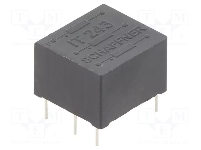 Transformer: impulse; PCB; 17.6x16.7x11.3mm; Rpri.wind: 800mΩ SCHAFFNER / TE Connectivity IT243