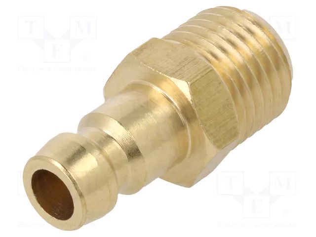 Connector; connector pipe; max.10bar; brass; Seal: FPM; D1: 5.5mm PNEUMAT K06H-GZ14