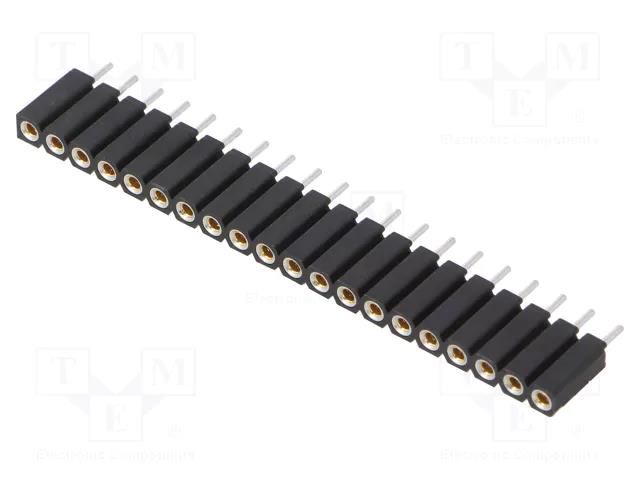 Connector: pin strips; socket; female; PIN: 20; BL 5; 3A; 150V; THT FISCHER ELEKTRONIK BL5.20Z