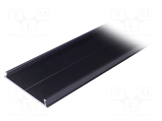 Cover; black; 2m; aluminium; Kind of shutter: C10; anodized TOPMET TOP-63560002