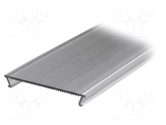 Cover for LED profiles; transparent; 1m; Kind of shutter: C10 TOPMET TOP-63610000
