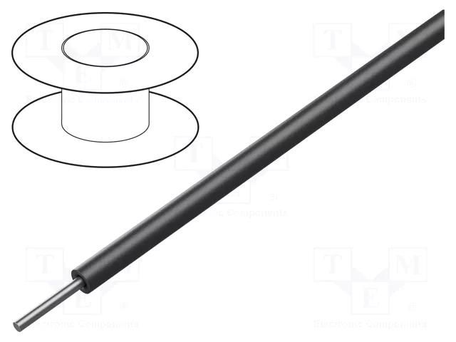 Wire; ThermoThin; 32AWG; wire; Cu; PFA; black; 600V; 305m; 1000ft ALPHA WIRE 2632-BK001