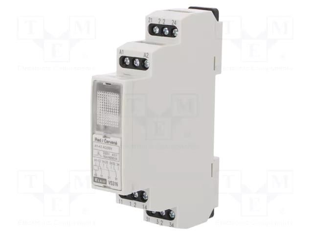 Relay: installation; monostable; 3PDT; Uswitch: max.250VAC; 16A ELKO EP VS316/230V-R