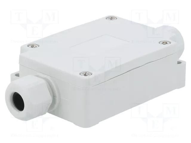 Enclosure: junction box; X: 50mm; Y: 70mm; Z: 24mm; IP65; light grey TAKACHI TKC-TMC-6PG