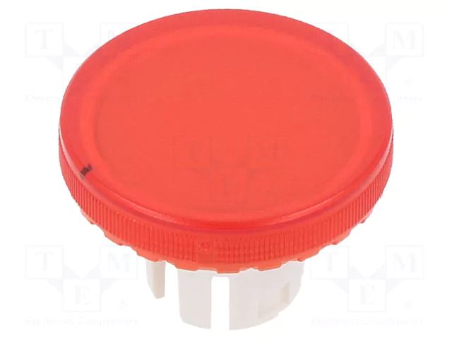 Actuator lens; 22mm; 61; red,transparent; plastic EAO 61-9642.2