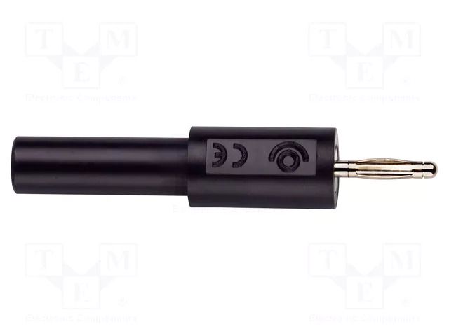 Connector: 2mm banana; adapter; 36A; 70VDC; black; plug-in; 4mm POMONA POM-72914-0