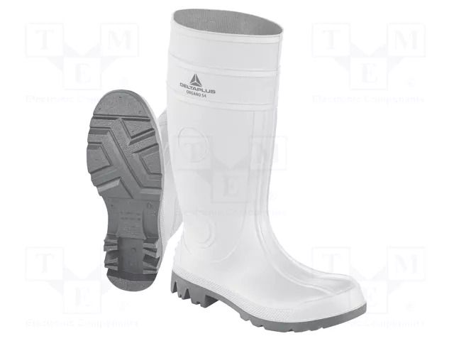Boots; Size: 40; white-grey; PVC; bad weather,slip,impact DELTA PLUS DEL-ORGANOS4SRA40