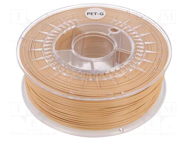 Filament: PET-G; Ø: 1.75mm; beige; 220÷250°C; 1kg DEVIL DESIGN DEV-PETG-1.75-BE