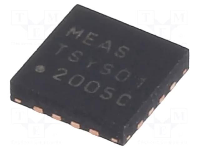 Sensor: temperature; 2.2÷3.6VDC; SMT; QFN16; TSYS; Temp: -40÷125°C TE Connectivity TSYS01