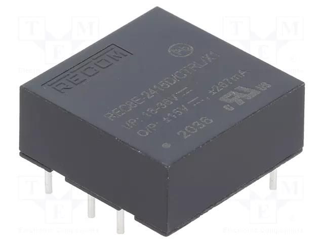 Converter: DC/DC; 8W; Uin: 18÷36VDC; Uout: 15VDC; Uout2: -15VDC RECOM REC8E-2415D/CTRLX1