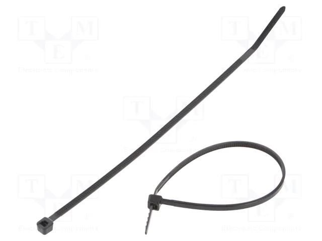 Cable tie; L: 142mm; W: 2.5mm; black; polyamide; 80N; Ømax: 32mm PANDUIT PLT1.5M-M30