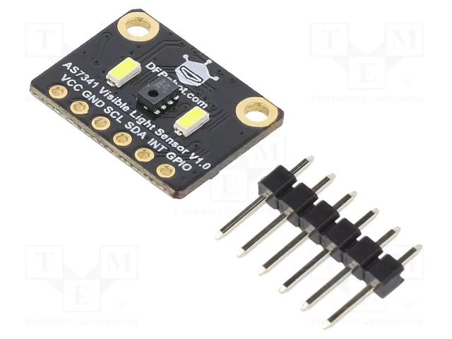Sensor: spectrometer; I2C; IC: AS7341; Ch: 11; 3.3÷5VDC; 18x14mm DFROBOT DF-SEN0365