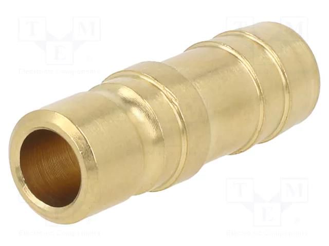 Connector; connector pipe; max.15bar; brass; Seal: FPM; D: 13mm PNEUMAT K09D-WO13