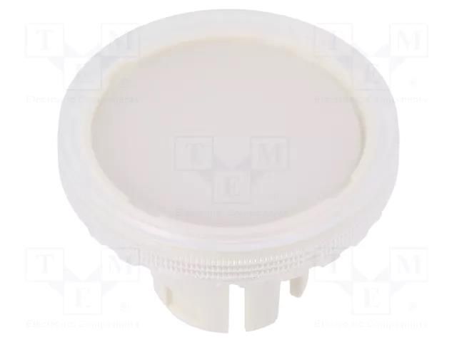 Actuator lens; 22mm; 61; transparent; plastic; Face dim: Ø19.7mm EAO 61-9642.7