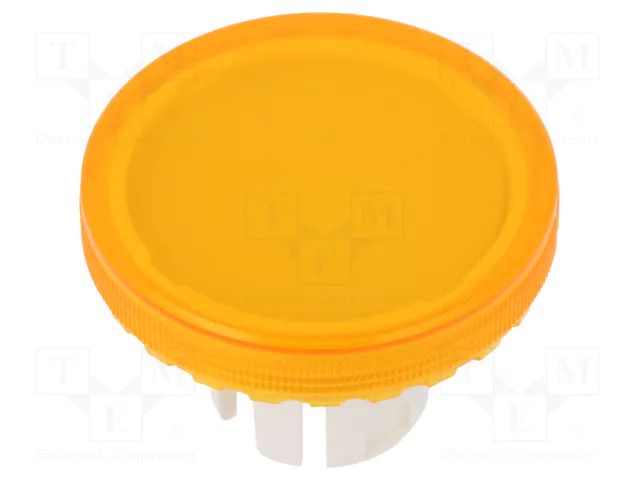Actuator lens; 22mm; 61; transparent,yellow; plastic EAO 61-9642.4