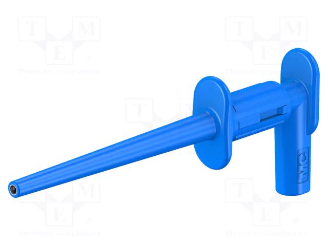 Clip-on probe; pincers type; 1A; blue; 300V; 2mm; Overall len: 75mm STÄUBLI MICROGRIP-XB-23
