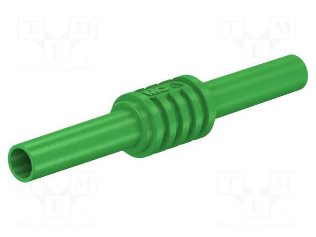 Connector: 4mm banana; adapter,socket; 32A; 1kV; 62.5mm; green STÄUBLI XHK-25
