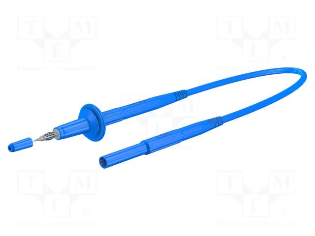 Test lead; 10A; banana plug 4mm,both sides; insulated; Len: 1.5m STÄUBLI XHL-5000-15023